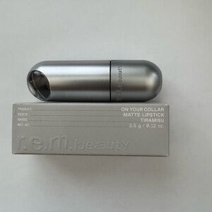 r.e.m. beauty ON YOUR COLLAR MATTE LIPSTICK. Tiramisu